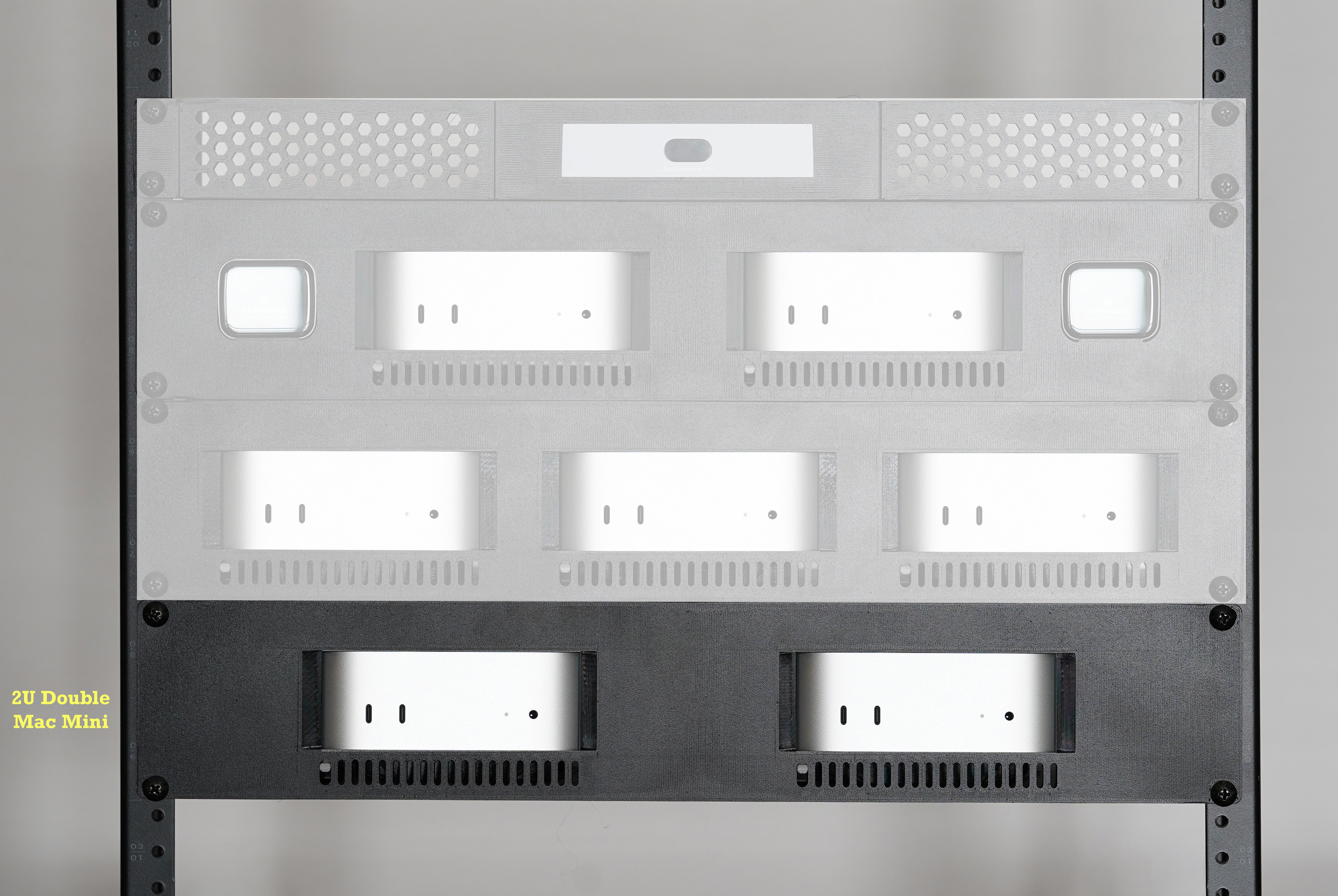 Mac Mini - Double Rack Mount (M4 or M4 Pro) – Specialty Rack Mounts
