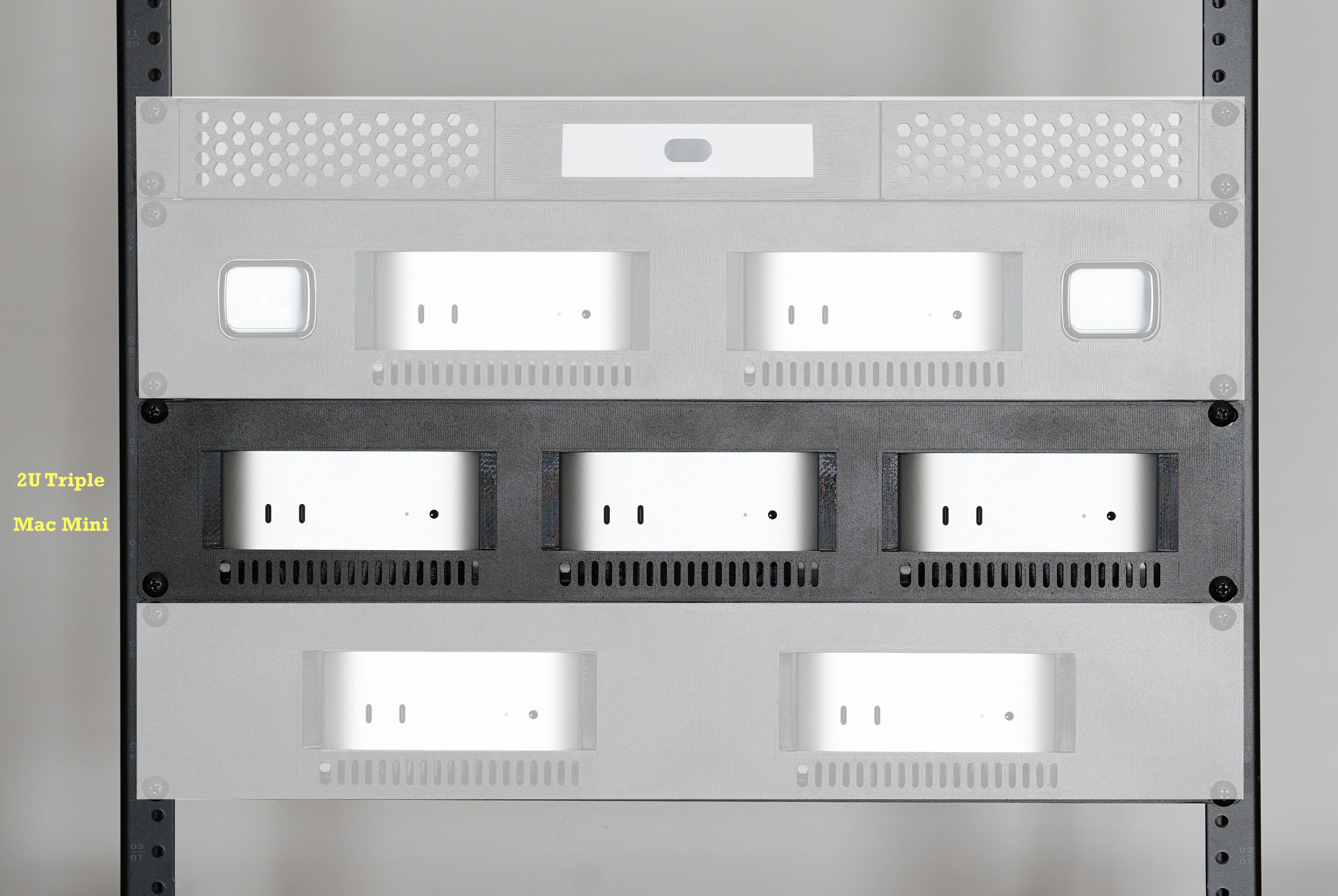 Mac Mini Triple Rack Mount (M4 of M4 Pro)
